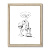 The drinking fish Framed & Mounted Print