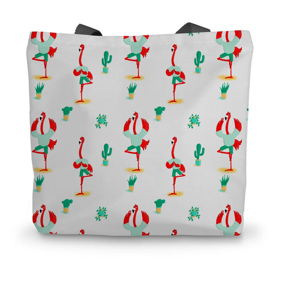 The Flamingo Canvas Tote Bag