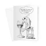 The drinking fish Greeting Card